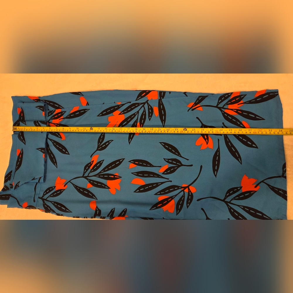 VICI Floral Blue Maxi Wrap Skirt Size S. - Picture 12 of 14